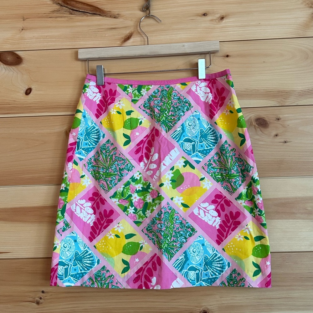 Lilly Pulitzer Patchwork Pattern Skirt - image 1